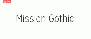 mission gothic browse