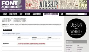 Font Squirrel: Webfonts Generator