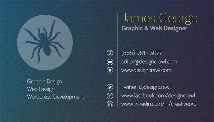 Free Textured Business Card Template