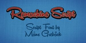 script fonts remachine