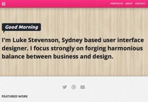 Web design trends: One Page