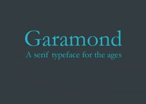 Garamond: top 5 fonts