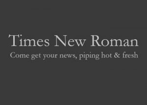 times new roman