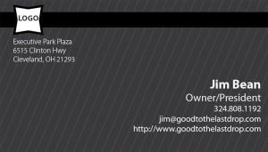 Pinstripe business card templates: Grey info
