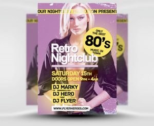 retro flyer templates