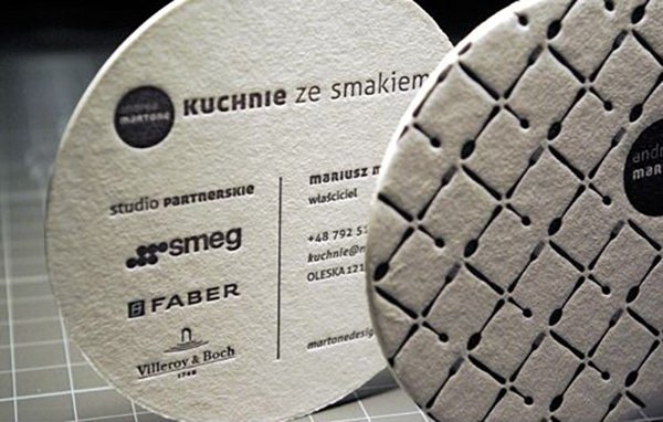 50 Fantastic Letterpress Business Card Examples