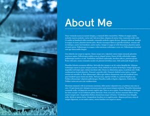 print portfolio booklet about