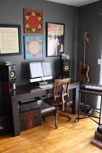 dark office design