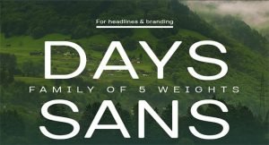 Fontfamily Days Sans