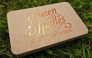 cardboard gold foil round edge