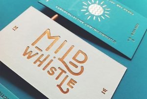 letterpress gold foil