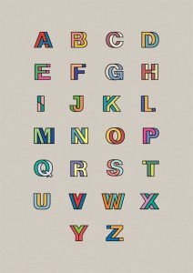 2 tone lettering type inspiration
