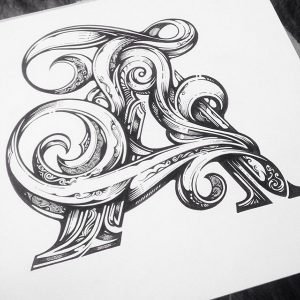illustrative hand lettering
