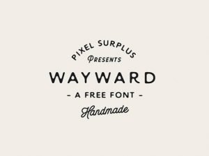 Wayward Free font