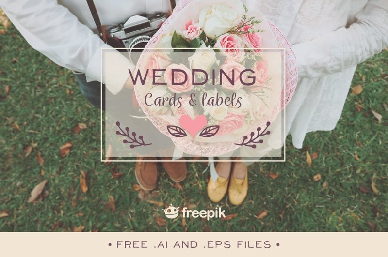 Free Wedding Typography Designs For an Organic Touch